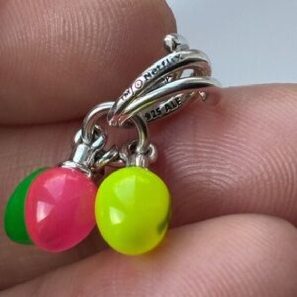 Authentic Stranger Things Glow-in-the-dark Run Dangle Pandora Charm - Picture 5 of 5